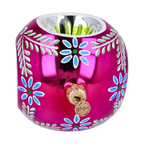 Magenta Garden Echo | Hand-Painted Glass Ornament | Blubom 2024-272