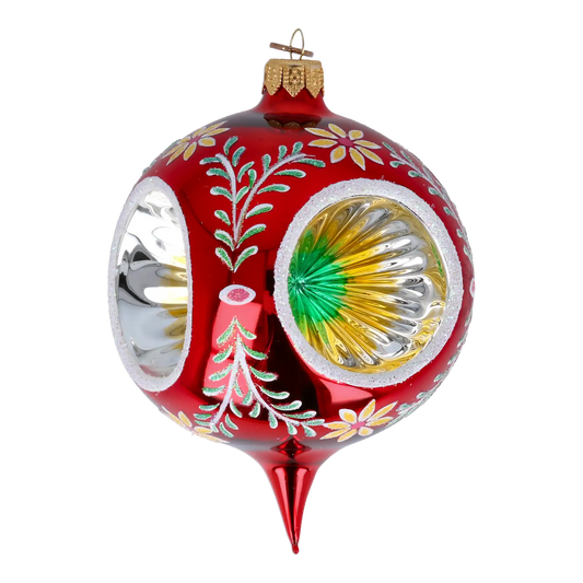 Headlights - Kaleidoscopic Brilliance. Handmade Glass Christmas ornament.