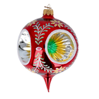 Scarlet Resonance | Hand-Painted Glass Ornament | Blubom 2024-273