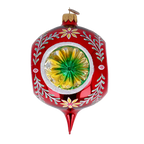 Scarlet Resonance | Hand-Painted Glass Ornament | Blubom 2024-273