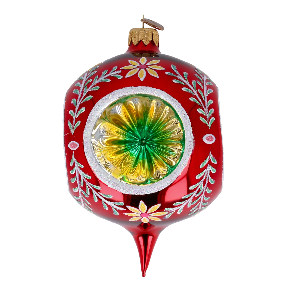Scarlet Resonance | Hand-Painted Glass Ornament | Blubom 2024-273