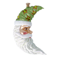 Load image into Gallery viewer, Lunar Santa - Star Glow Moon. Handmade Glass Christmas ornament. 2024-276
