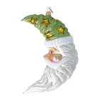 Serene Emerald Wanderer | Hand-Painted Glass Ornament | Blubom 2024-276