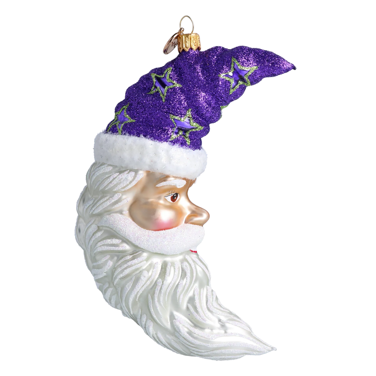 Midnight Astral Seer | Hand-Painted Glass Ornament | Blubom 2024-277