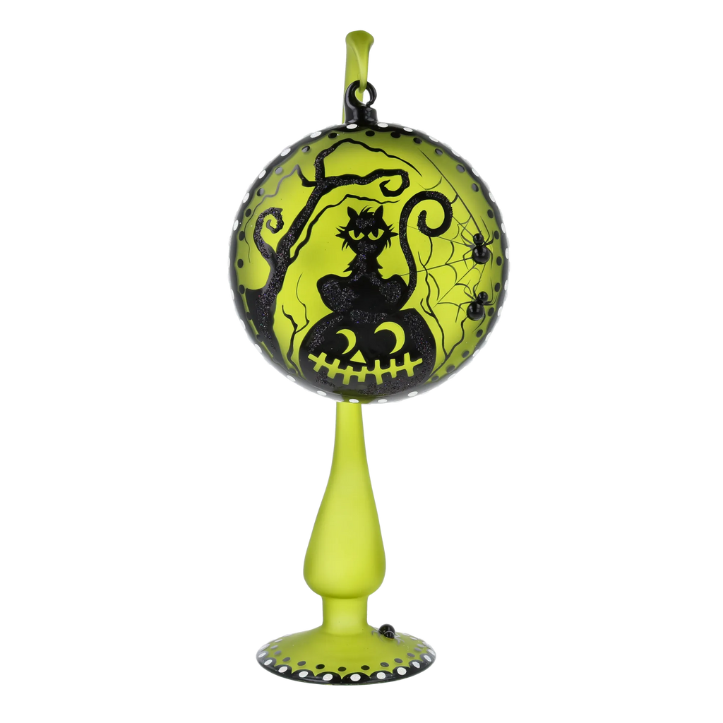 Citron Midnight Vigil | Hand-Painted Glass Ornament | Blubom 2024-279
