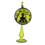 Citron Midnight Vigil | Hand-Painted Glass Ornament | Blubom 2024-279