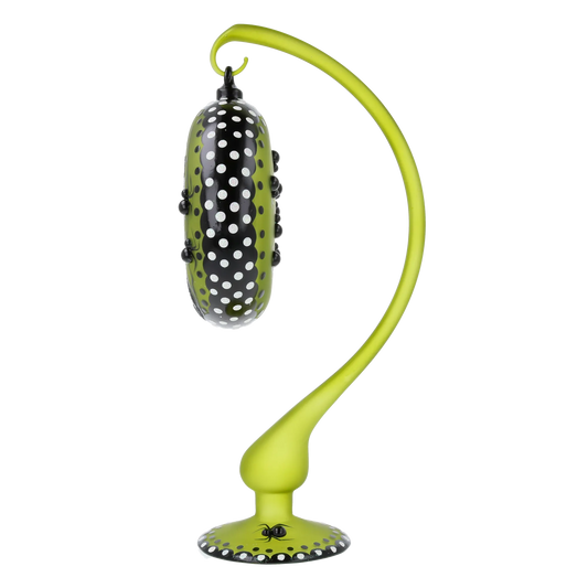 Neon Green Midnight Feline Premium christmas glass ornament 2024-279