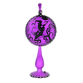 Violet Nocturnal Pursuit | Hand-Painted Glass Ornament | Blubom 2024-280