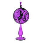Violet Nocturnal Pursuit | Hand-Painted Glass Ornament | Blubom 2024-280