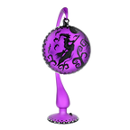 Violet Nocturnal Pursuit | Hand-Painted Glass Ornament | Blubom 2024-280
