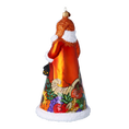 Load image into Gallery viewer, Thanksgiving Harvest Santa Handmade Glass Christmas ornament
