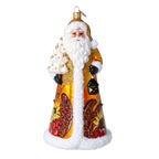 Amber Harvest Wayfarer | Hand-Painted Glass Ornament | Blubom 2024-284