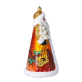 Load image into Gallery viewer, Thanksgiving Santa Claus. Handmade Glass Christmas ornament. 2024-284
