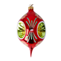 Crimson Echo | Hand-Painted Glass Ornament | Blubom 2024-286