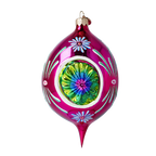 Fuchsia Solstice | Hand-Painted Glass Ornament | Blubom 2024-287