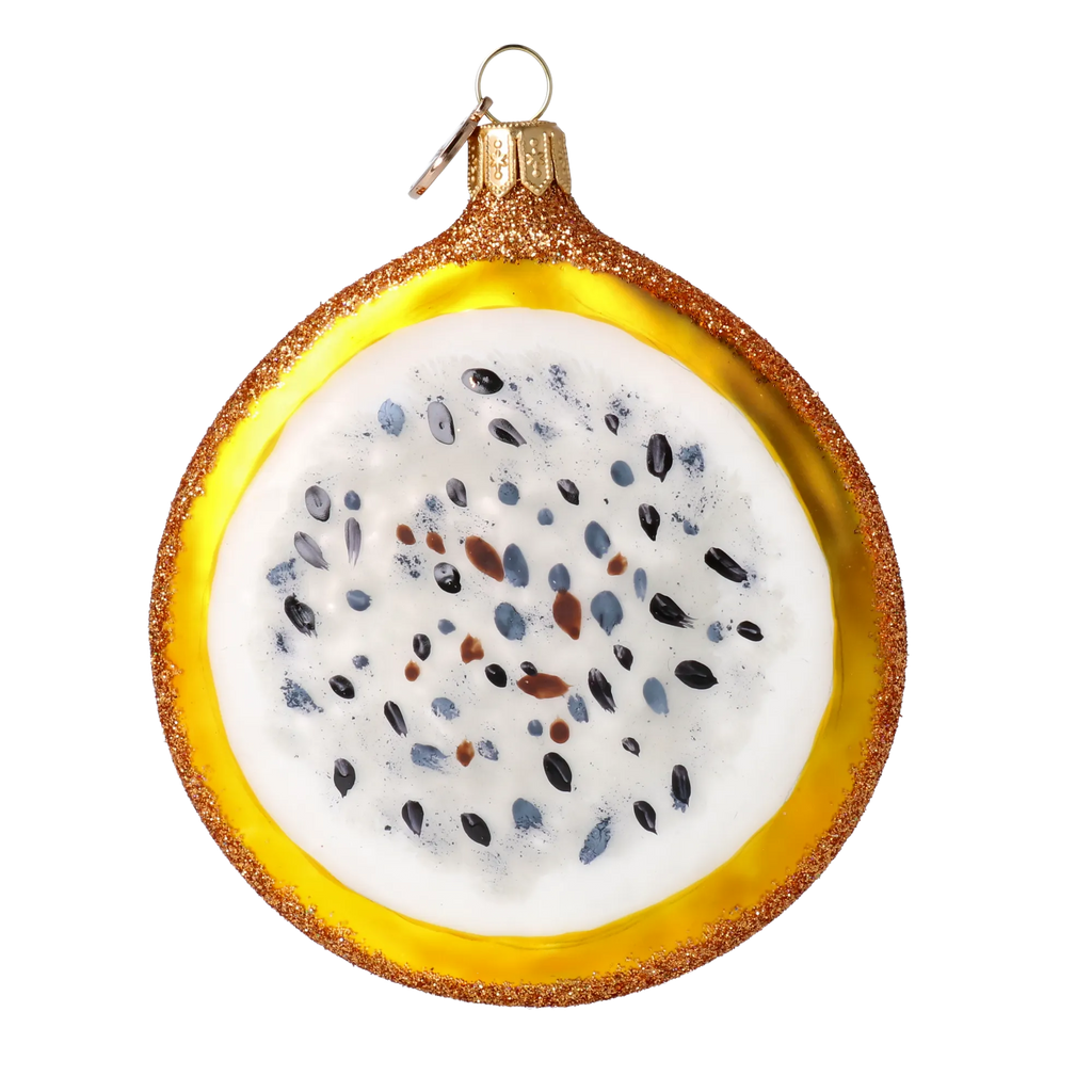 Citrine Tropic Pulse | Hand-Painted Glass Ornament | Blubom 2024-289