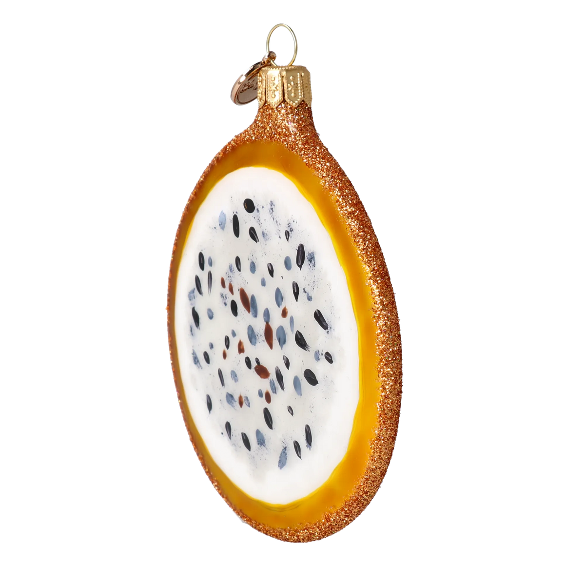 Citrine Tropic Pulse | Hand-Painted Glass Ornament | Blubom 2024-289