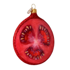 Scarlet Heirloom | Hand-Painted Glass Ornament | Blubom 2024-290