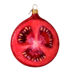 Scarlet Heirloom | Hand-Painted Glass Ornament | Blubom 2024-290