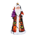 Nocturnal Harvest Sentinel | Hand-Painted Glass Ornament | Blubom 2024-291