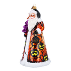 Nocturnal Harvest Sentinel | Hand-Painted Glass Ornament | Blubom 2024-291