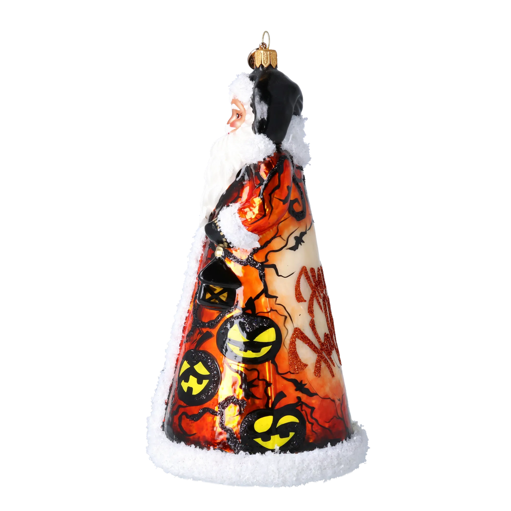 Nocturnal Harvest Sentinel | Hand-Painted Glass Ornament | Blubom 2024-291