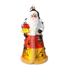 Old-World Santa in Candy Corn