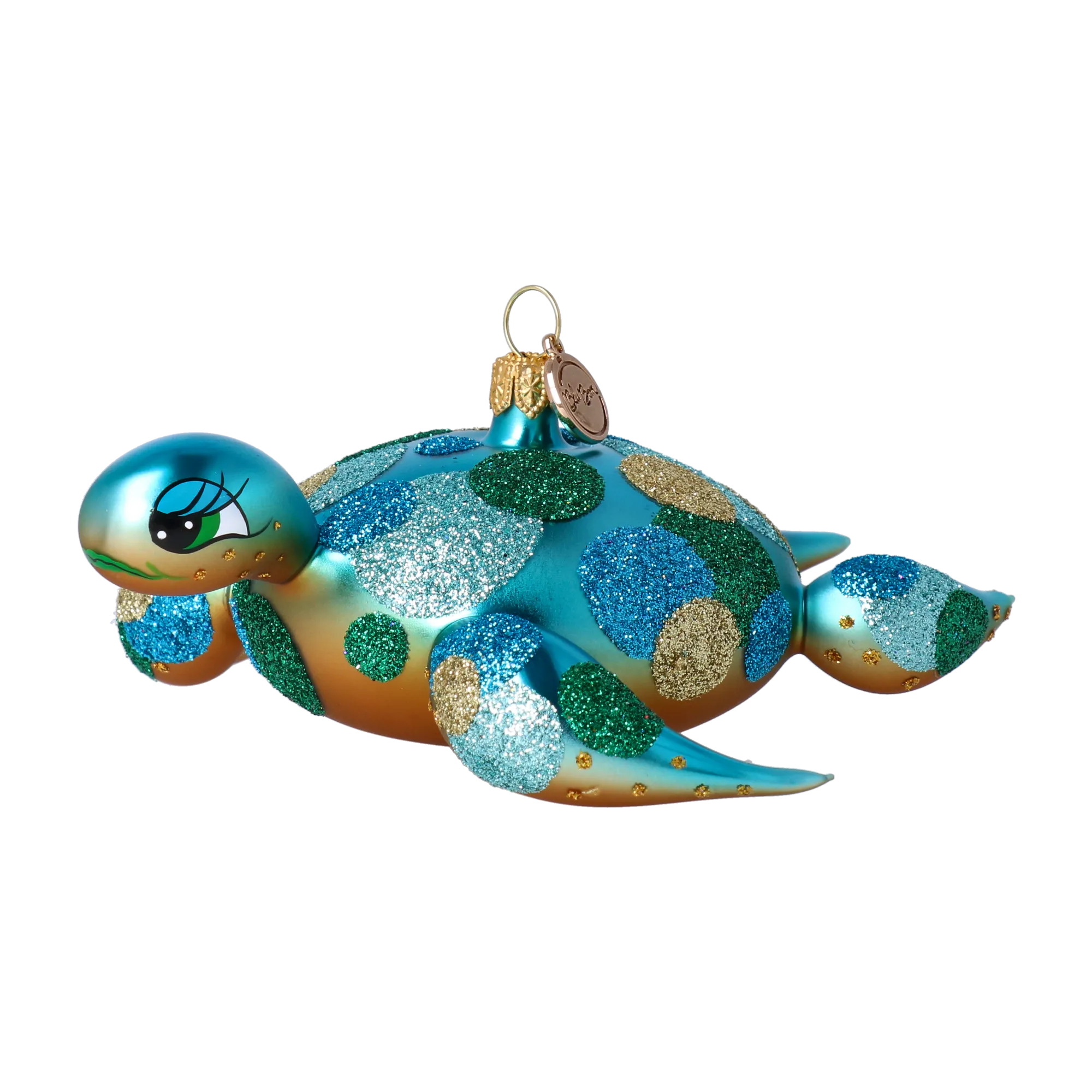 Drifting Turtle in Lagoon