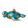 Load image into Gallery viewer, Turtle - Sea Friend. Handmade Glass Christmas ornament. 2024-293
