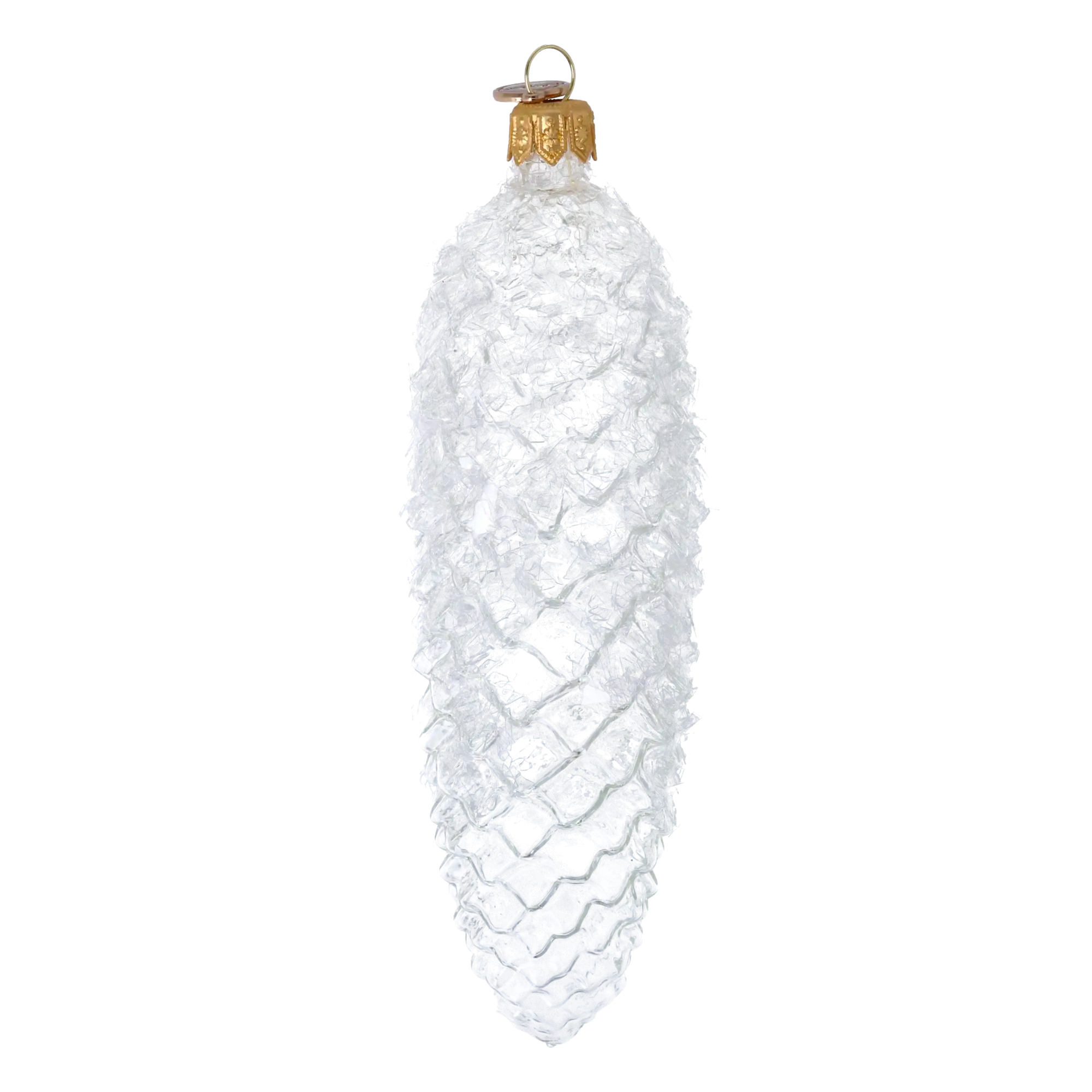 Crystal Pinecone Ornament Handmade Glass Christmas ornament