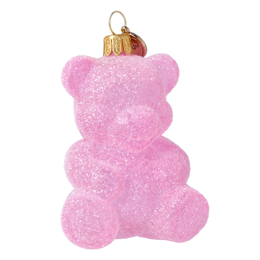 Sugared Rose Gummy Bear Premium christmas glass ornament 2024-311
