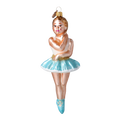 Azure Danseuse | Hand-Painted Glass Ornament | Blubom 2024-317
