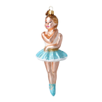 Azure Danseuse | Hand-Painted Glass Ornament | Blubom 2024-317