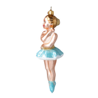 Azure Danseuse | Hand-Painted Glass Ornament | Blubom 2024-317