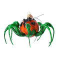 Load image into Gallery viewer, Emerald Legged Pumpkin Spider Premium christmas glass ornament 2024-325
