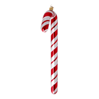 Peppermint Silk Waltz | Hand-Painted Glass Ornament | Blubom 2024-328