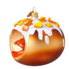 Honeyed Amber Bloom | Hand-Painted Glass Ornament | Blubom 2024-330