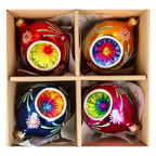 Enamel Echo | Hand-Painted Glass Ornament | Blubom 2024-331