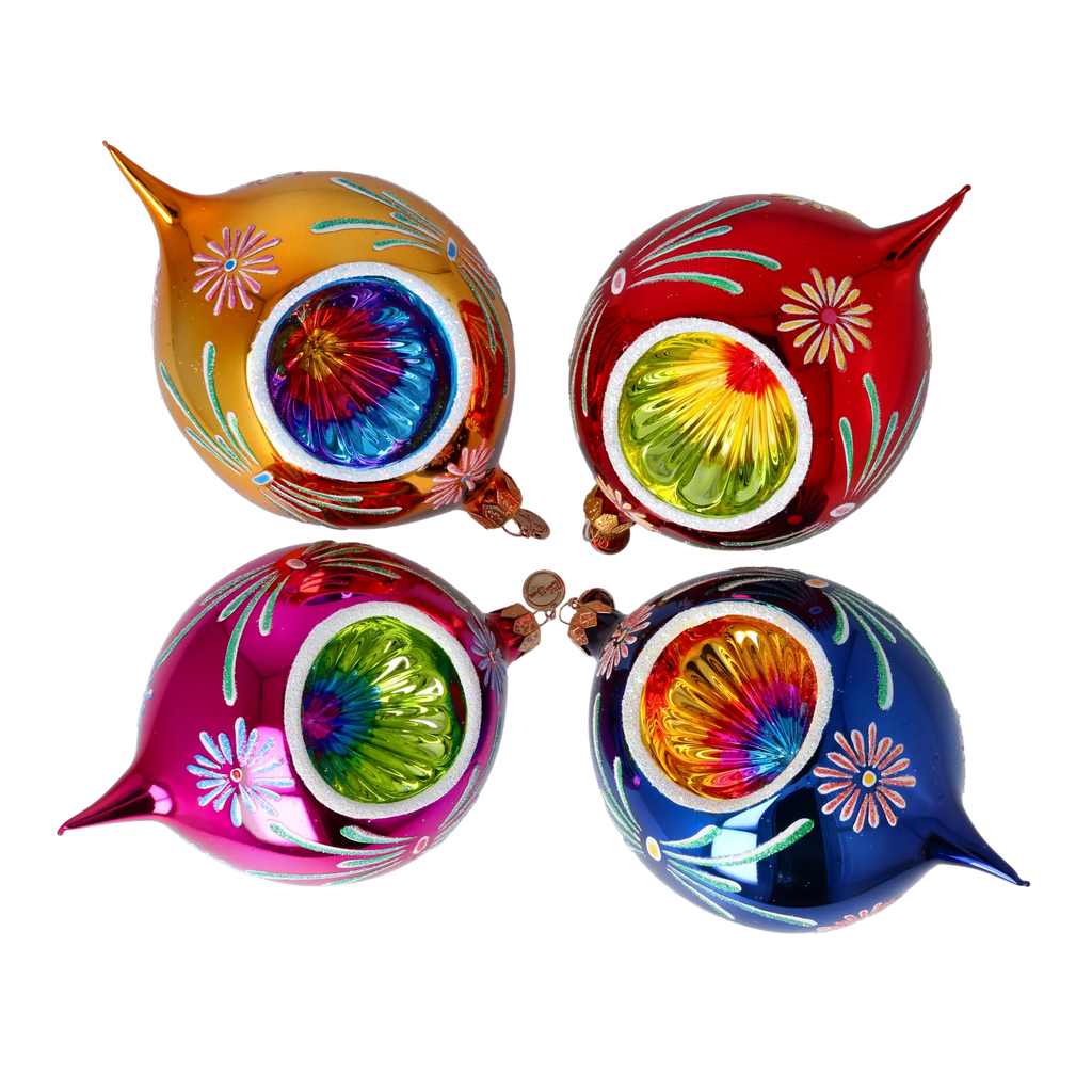 Enamel Echo | Hand-Painted Glass Ornament | Blubom 2024-331