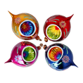 Load image into Gallery viewer, Colorful Christmas Set of 4 Colorful  Handmade Glass Christmas ornament. If 2024-331

