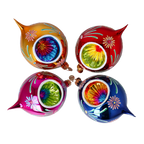 Enamel Echo | Hand-Painted Glass Ornament | Blubom 2024-331
