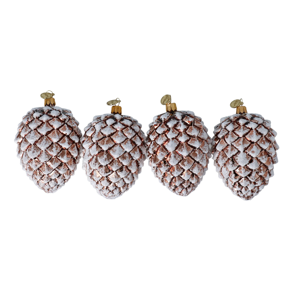 Copper Tundra Silence | Hand-Painted Glass Ornament | Blubom 2024-338
