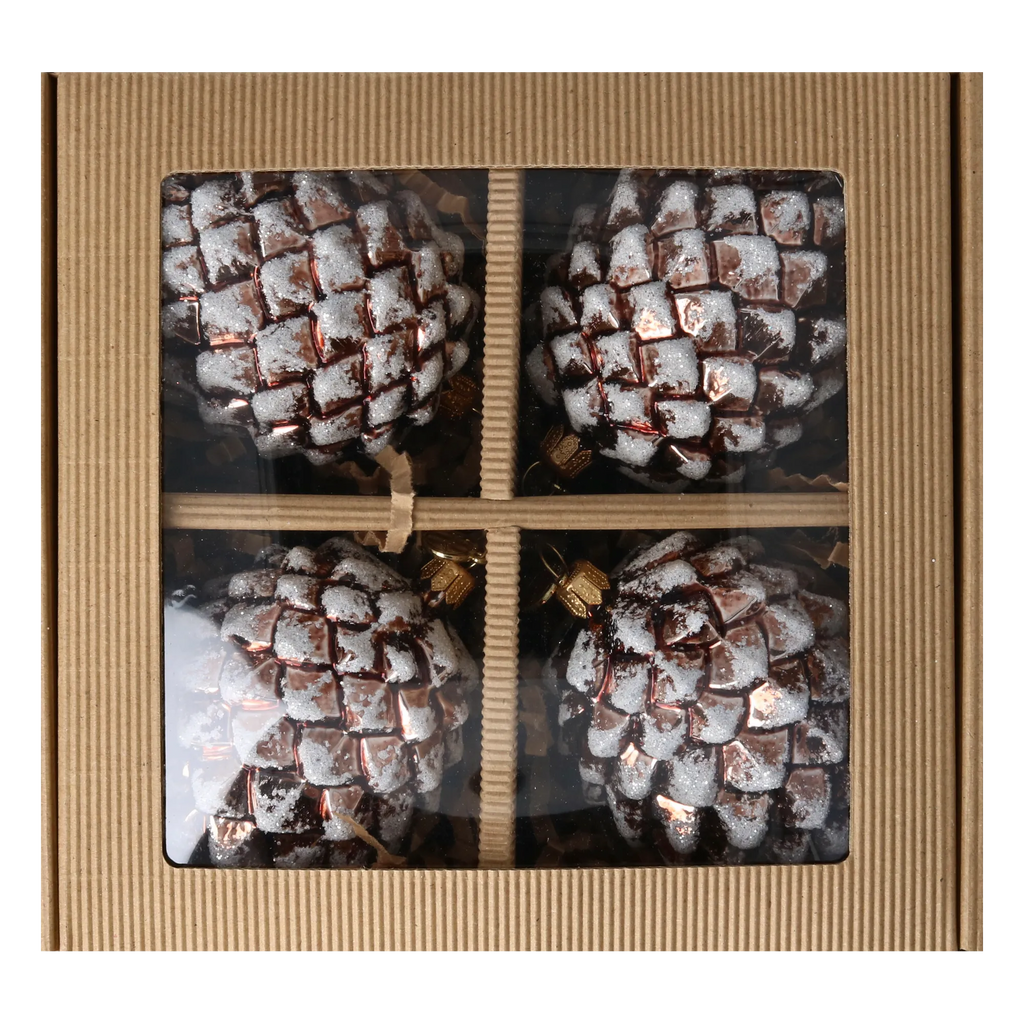 Copper Tundra Silence | Hand-Painted Glass Ornament | Blubom 2024-338