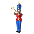 Gallant Brass Clarion | Hand-Painted Glass Ornament | Blubom 2025-008