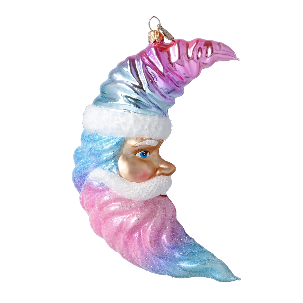 Serene Nocturne | Hand-Painted Glass Ornament | Blubom 2025-009