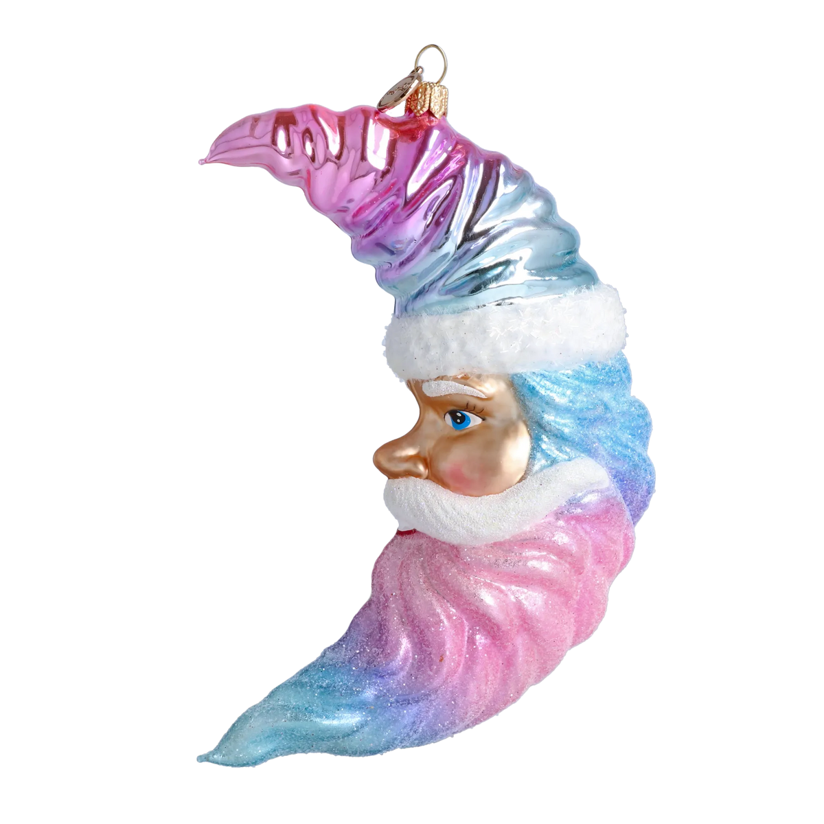 Serene Nocturne | Hand-Painted Glass Ornament | Blubom 2025-009
