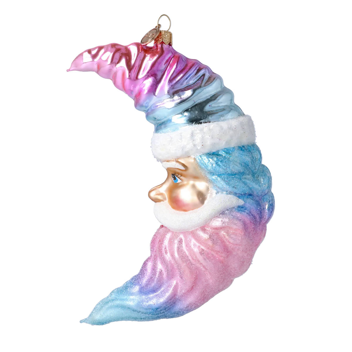 Serene Nocturne | Hand-Painted Glass Ornament | Blubom 2025-009