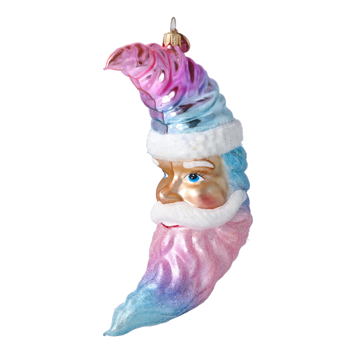 Serene Nocturne | Hand-Painted Glass Ornament | Blubom 2025-009