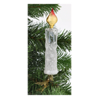 Frozen Amber Vigil | Hand-Painted Glass Ornament | Blubom 2025-010
