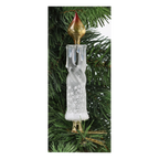 Frozen Amber Vigil | Hand-Painted Glass Ornament | Blubom 2025-010